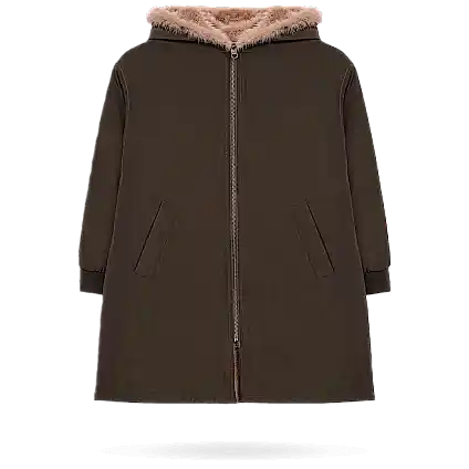 Химчистка детского полупальто с отделкой из натурального меха